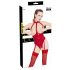 Black Level - Offenes Halsband-Body (Rot)  - M