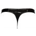 Black Level - Klassischer Lack-Herren-Tanga (schwarz) - L