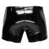 Black Level - Herrenlackshorts mit Seitentaschen (schwarz)