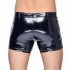 Black Level - Seitentaschen Herren Lackshorts (schwarz)  - M