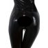 LATEX - Langärmeliger Damen-Overall (schwarz)  - XL