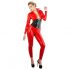 LATEX - Langärmeliger Damen-Overall (rot)  - S