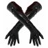 LATEX - lange, Unisex-Handschuhe (schwarz)  - L