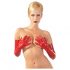 LATEX - lange, Unisex-Handschuhe (rot)  - M