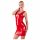 LATEX - Ärmelloses Latex-Minikleid (Rot)