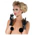 LATEX - kurze, Unisex-Handschuhe (schwarz)  - M