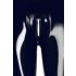 LATEX - Reißverschluss-Leggings (schwarz) 