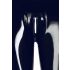 LATEX - Reißverschluss-Leggings (schwarz) 