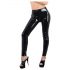 Latex-Leggings mit Reißverschluss (schwarz) - XL