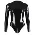 LATEX - Langärmeliger Damen-Body (Schwarz)  - M