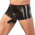 LATEX - Boxershorts mit Penisgewand (schwarz)  - L/XL