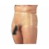 LATEX - Boxershorts mit Penis-Kapuze (Naturfarben) 