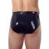 Latex Herren-Shorts mit innerem Anal-Dildo (schwarz)