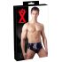 Latex Herren-Shorts mit innerem Anal-Dildo (schwarz) - L