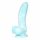 OgazR Meeresschlange - gerillter Dildo mit Saugfuß - 17 cm (blau-weiß) 