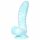 OgazR Meeresschlange - gerillter Dildo mit Saugfuß - 17 cm (blau-weiß) 