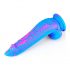 Inkipus - Hoden Silikon Dildo - 18cm (Blau-Pink) 