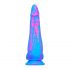 Inkipus - Hoden Silikon Dildo - 18cm (Blau-Pink) 