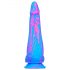 Inkipus - Hoden Silikon Dildo - 18cm (Blau-Pink) 