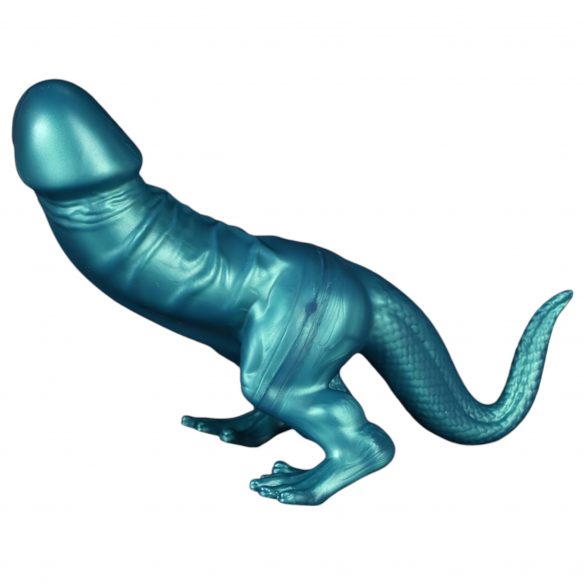 Toppedmonster - Dinosaurier-Silikon-Dildo - 26 cm (Türkis) 