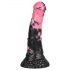 Böse Pferd - Silikon-Pferdegeschirr-Dildo - 18 cm (schwarz-pink)