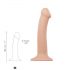 Strap-on-me M - doppelwandiger naturgetreuer Dildo - Mittel (natur)