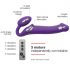 Strap-on-me M - Riemenloser Umschnallvibrator - Medium (lila) 