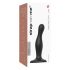 Strap-on-me Curvy S - gewellter, standfester Dildo (schwarz) 