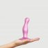 Strap-on-Me Curvy S - Wellenförmiger Dildo mit Saugnapf (Pink) 