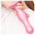 Strap-on-me Curvy S - Wellen-Dildo mit Basis (Pink)