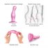 Strap-on-me Curvy M - gewellter, Sockeldildo (Pink) 