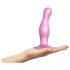 Strap-on-me Curvy M - gewellter, Sockeldildo (Pink) 