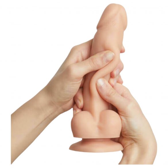 Strap-on-me M - zweischichtiger, standfester, realistischer Dildo (natur) 