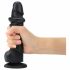 Strap-on-me S - zweischichtiger, standfester, realistischer Dildo (schwarz) 