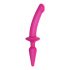 Strap-on-me Swith Semi-Realistisch S - 2in1 Silikon-Dildo (rosa) 