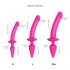 Strap-on-me Swith Semi-Realistisch L - 2in1 Silikon Dildo (Pink) 