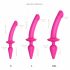 Strap-on-me Swith Semi-Realistisch L - 2in1 Silikon Dildo (Pink) 