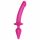 Strap-on-me Switch Halb-Realistischer XXL - 2in1 Silikon-Dildo (pink)