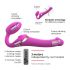 Strap-on-me M - aufblasbarer Vibrator zum Anschnallen (pink)