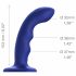 Strap-on-me M - wasserdichter, pulsierender G-Punkt Vibrator (blau) 