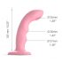 Strap-on-me M - wasserdichter, pulsierender G-Punkt-Vibrator (pink)