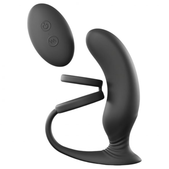 Love to Love - Akkubetriebener, Funkgesteuerter Prostata-Vibrator mit Ring (schwarz) 