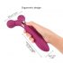 Love to Love Fireball - aufladbarer, 2in1 Massage-Vibrator (Burgund) 