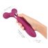 Love to Love Fireball - aufladbarer, 2in1 Massage-Vibrator (Burgund) 