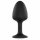 Dorcel Geisha Plug Diamond M - Analkugel mit weißem Diamant (schwarz)