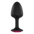 Dorcel Geisha Plug Ruby M - Anal-Dildo mit pinkem Stein (schwarz) 