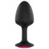 Dorcel Geisha Plug M - Schwarzer Analplug mit rosa Stein