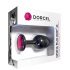 Dorcel Geisha Plug Ruby M - Anal-Dildo mit pinkem Stein (schwarz) 