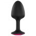 Dorcel Geisha Plug Ruby L - Analplug mit rosafarbenem Stein (schwarz)