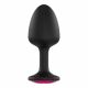 Dorcel Geisha Plug Ruby L - Anal dildo mit rosa Stein (schwarz) 